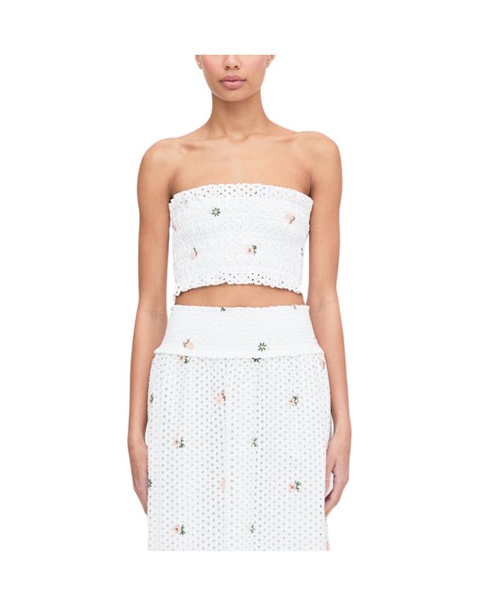 Топ June с ажурными отверстиями Hill House Home, белый
Топ June с ажурными отверстиями Hill House Home, белый