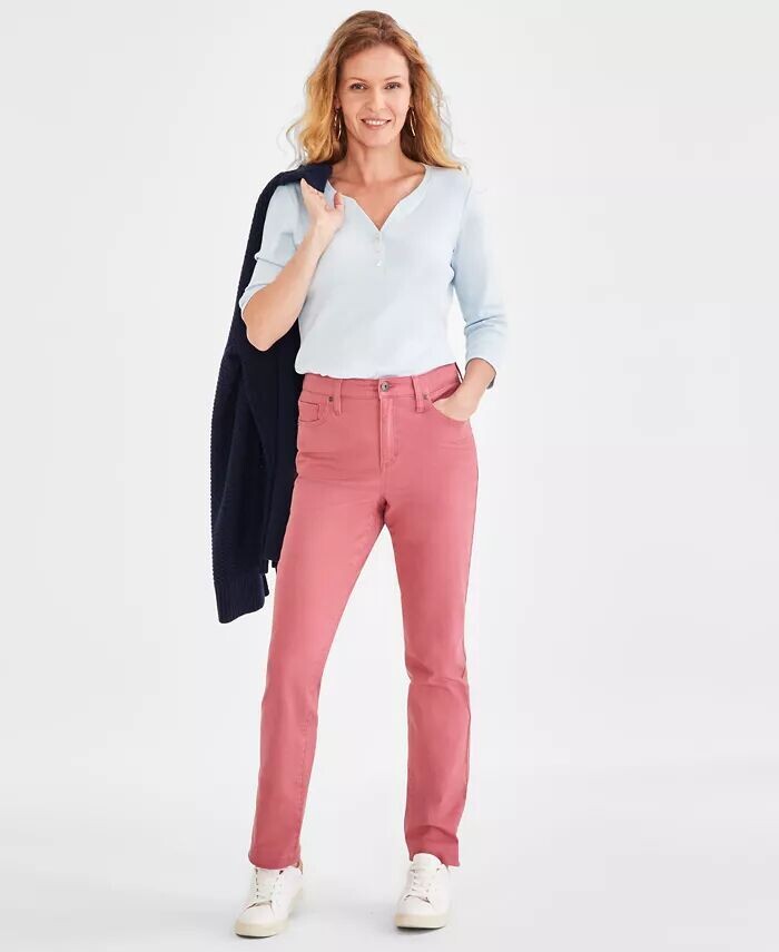 Женские прямые джинсы с высокой посадкой Style & Co, красный
Женские прямые джинсы с высокой посадкой Style & Co, красный