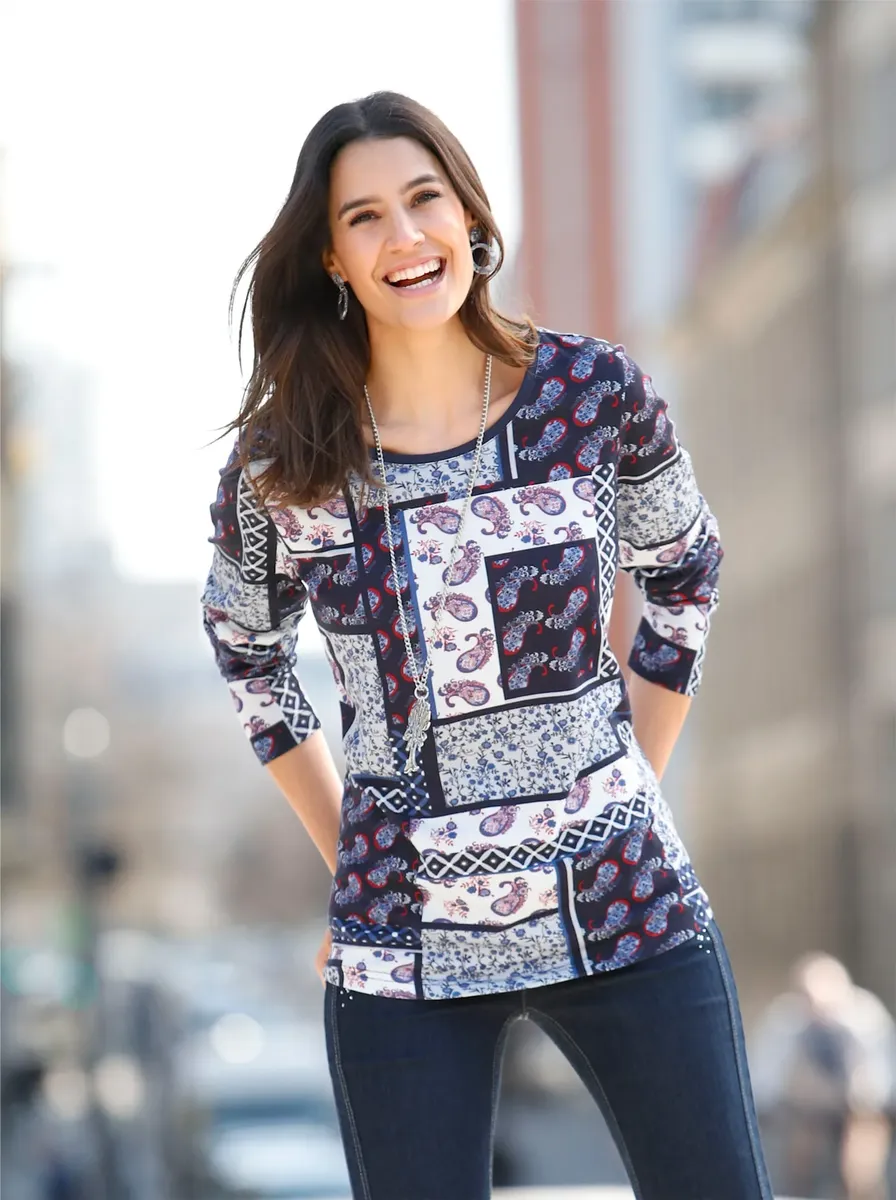 Рубашка Inspirations с длинными рукавами "Рубашка" Inspirationen, синий
Рубашка Inspirations с длинными рукавами "Рубашка" Inspirationen, синий