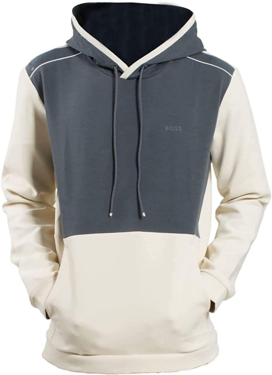 Мужская толстовка с капюшоном Hugo Boss Soody 1 Colorblock серого цвета слоновой кости, цвет Greyivory
Мужская толстовка с капюшоном Hugo Boss Soody 1 Colorblock серого цвета слоновой кости, цвет Greyivory