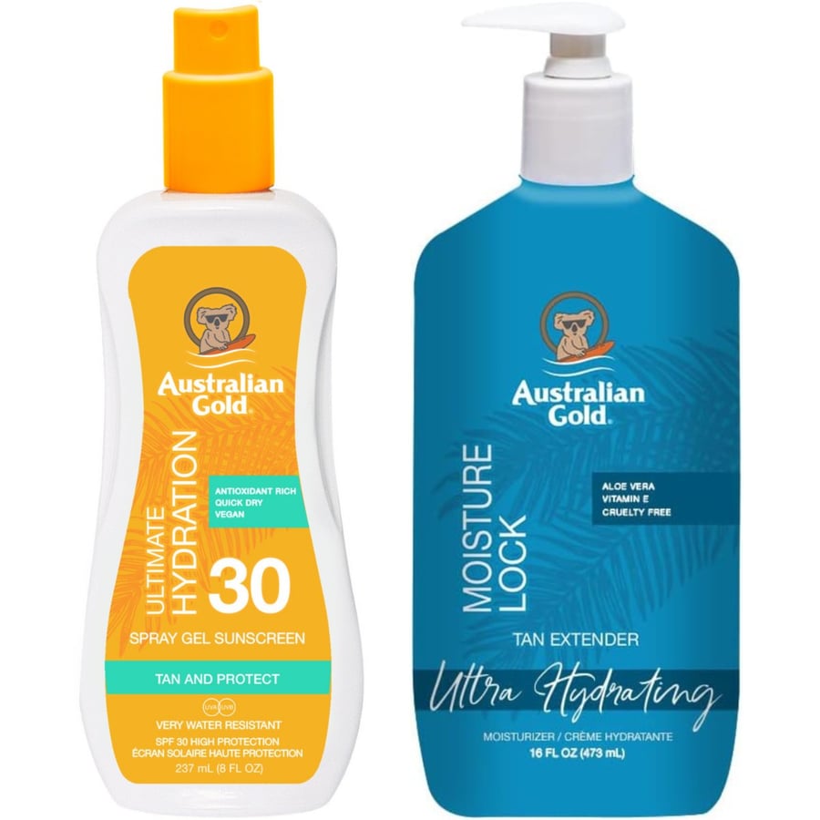 Австралийский золотой гель-спрей с фильтром SPF30 + Moisture Lock 473 мл Australian Gold 
Австралийский золотой гель-спрей с фильтром SPF30 + Moisture Lock 473 мл Australian Gold