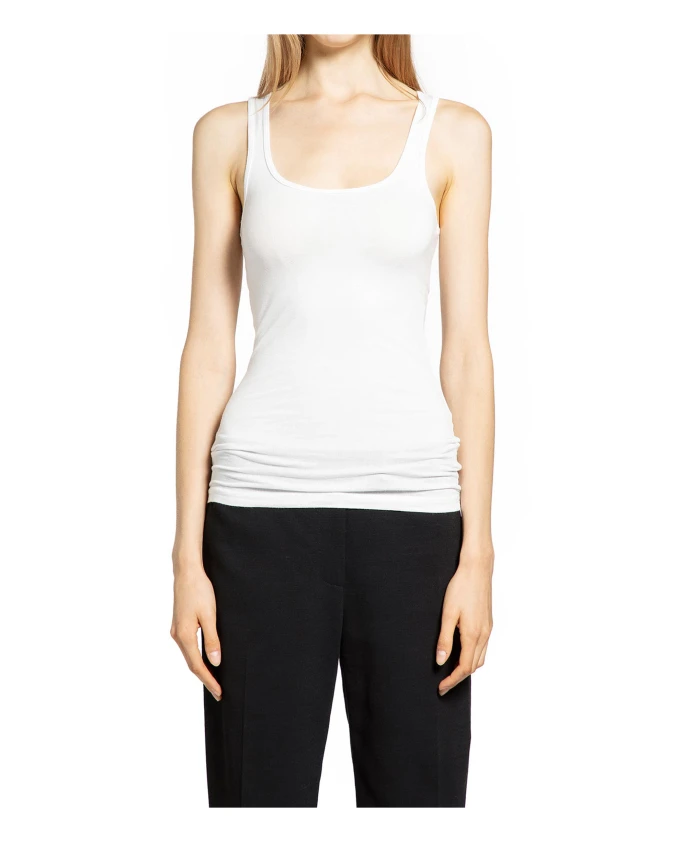 Топ без рукавов в рубчик James Perse, белый
Топ без рукавов в рубчик James Perse, белый