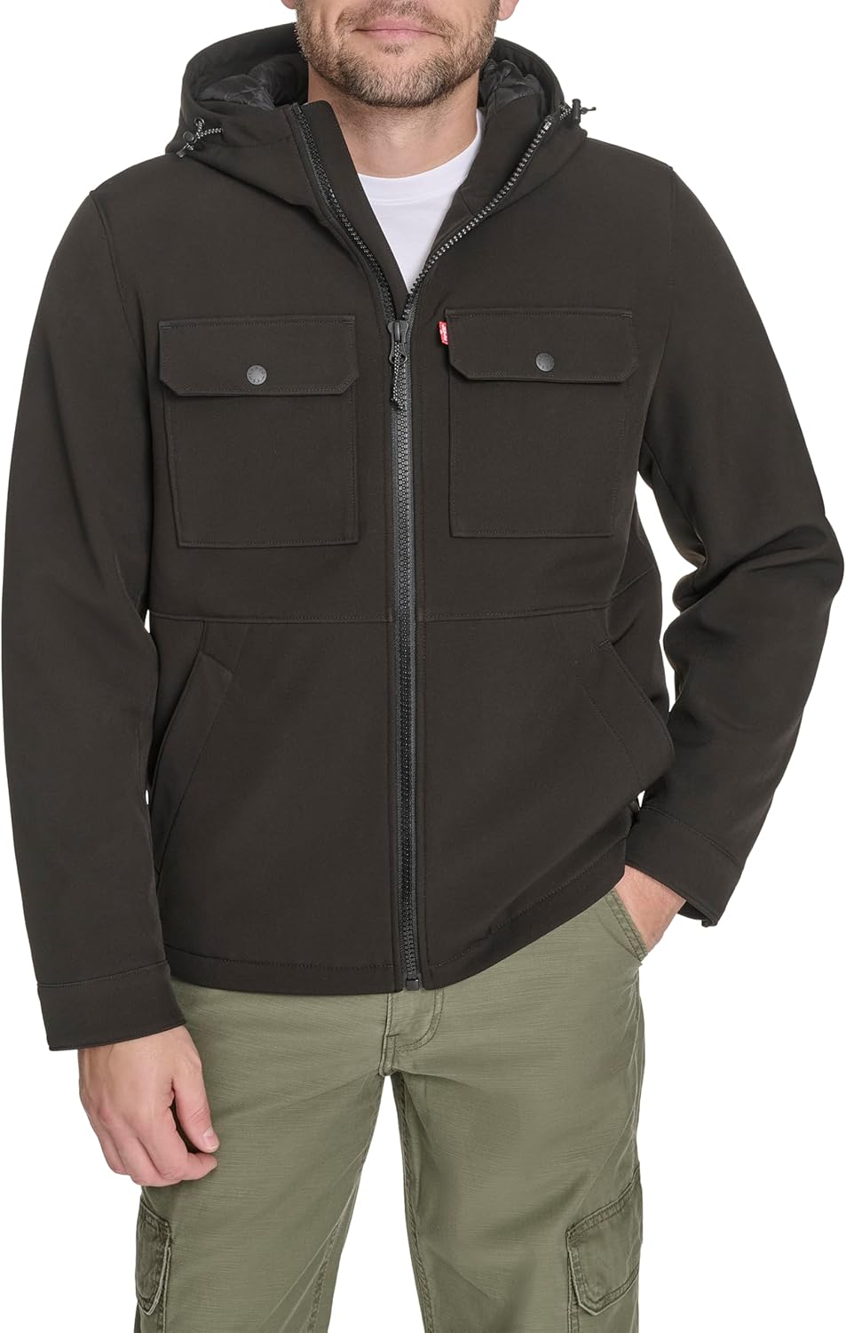 Мужская куртка Levi's Ripstop Softshell с капюшоном, Black
Мужская куртка Levi's Ripstop Softshell с капюшоном, Black