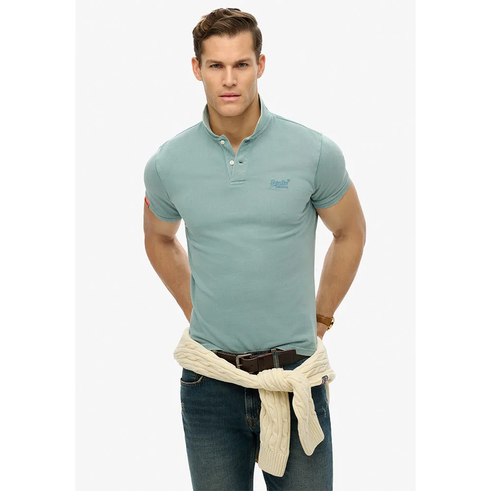 Поло с коротким рукавом Superdry Vint Destroy, синий
Поло с коротким рукавом Superdry Vint Destroy, синий