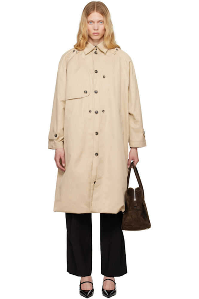 Бежевый тренч в форме воздушного шара на пуговицах Rokh
Бежевый тренч в форме воздушного шара на пуговицах Rokh