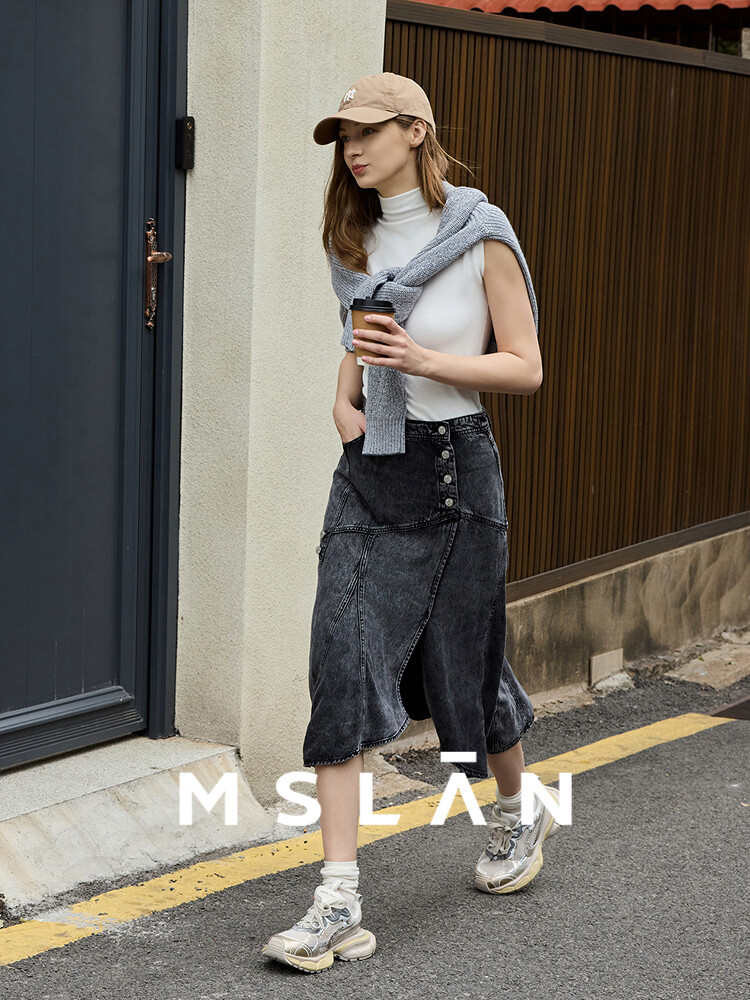 Юбка-миди Mslan джинсовая
Юбка-миди Mslan джинсовая