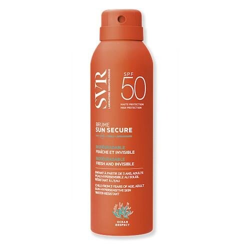 SVR Sun Secure Brum, spf 50+, биоразлагаемый спрей, 200 мл
SVR Sun Secure Brum, spf 50+, биоразлагаемый спрей, 200 мл
