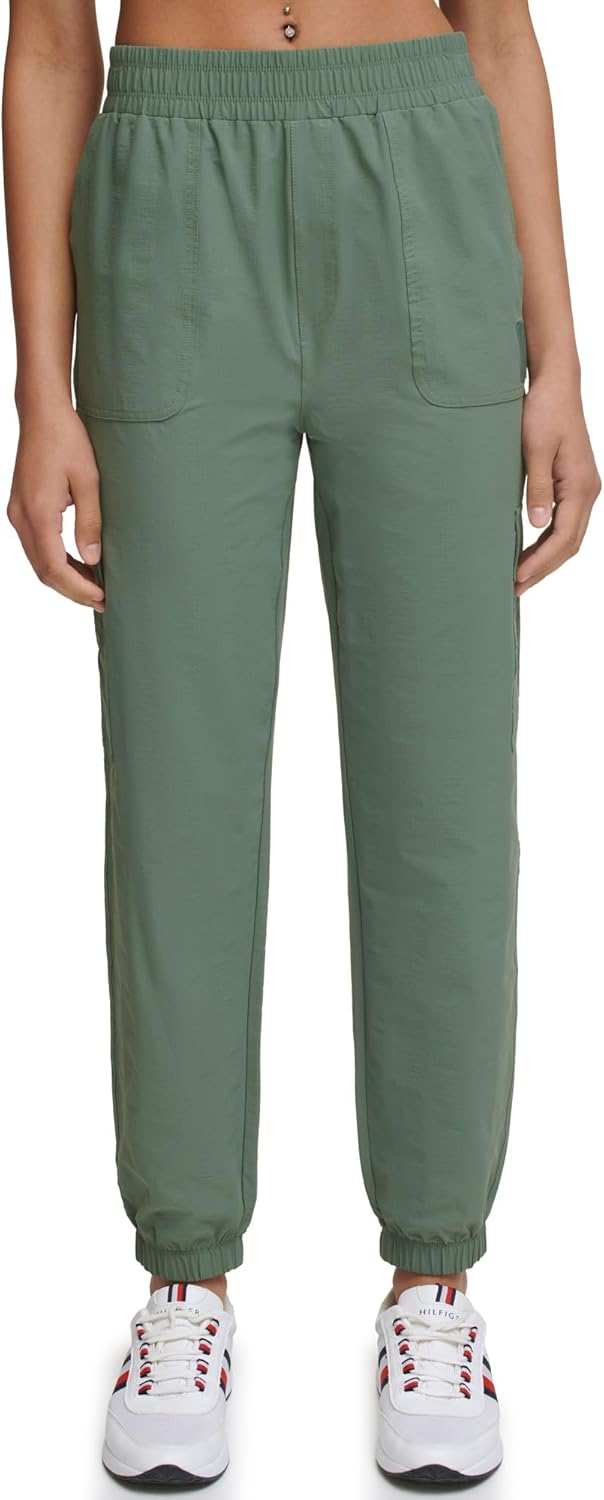 Женские повседневные брюки-джоггеры Tommy Hilfiger из ткани рипстоп с эластичным поясом, Basil
Женские повседневные брюки-джоггеры Tommy Hilfiger из ткани рипстоп с эластичным поясом, Basil