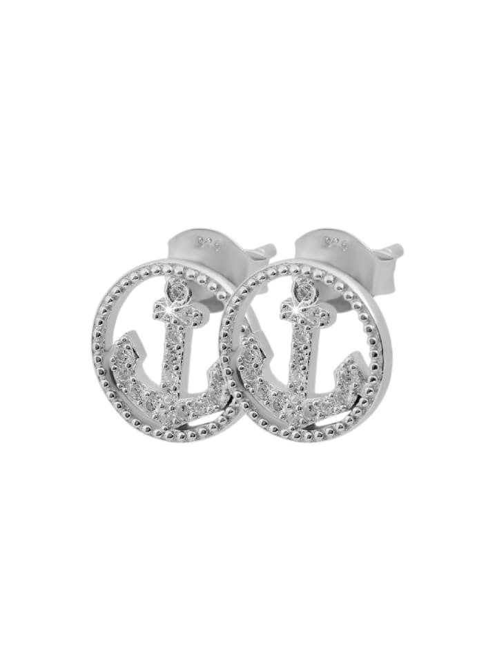 Adeliás Женские серьги-гвоздики в виде якоря из серебра 925 пробы с фианитами в серебряной оправе
Adeliás Женские серьги-гвоздики в виде якоря из серебра 925 пробы с фианитами в серебряной оправе