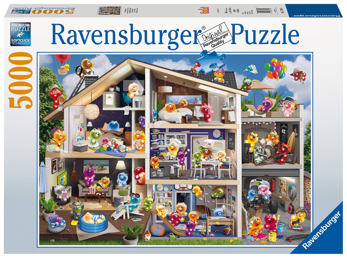 Ravensburger, пазл, Гелини, Кукольный домик, 5000 шт.
Ravensburger, пазл, Гелини, Кукольный домик, 5000 шт.