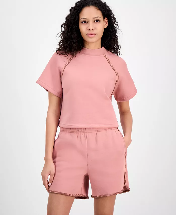 Женский короткий свитшот с круглым вырезом UGG®, розовый
Женский короткий свитшот с круглым вырезом UGG®, розовый