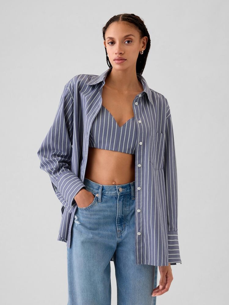 Укороченный топ-бюстгальтер Gap, синий
Укороченный топ-бюстгальтер Gap, синий