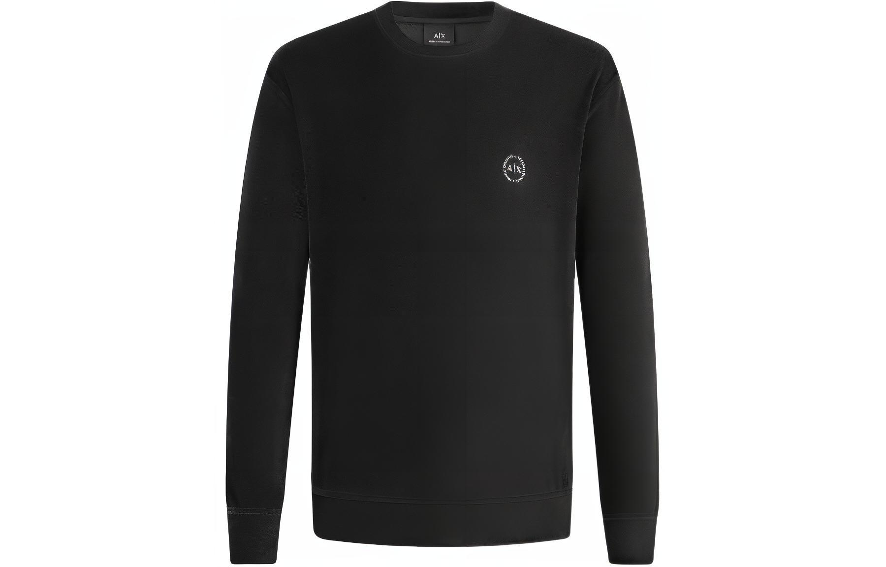 Свитшот мужской с круглым вырезом Moderate Regular ARMANI EXCHANGE, черный
Свитшот мужской с круглым вырезом Moderate Regular ARMANI EXCHANGE, черный