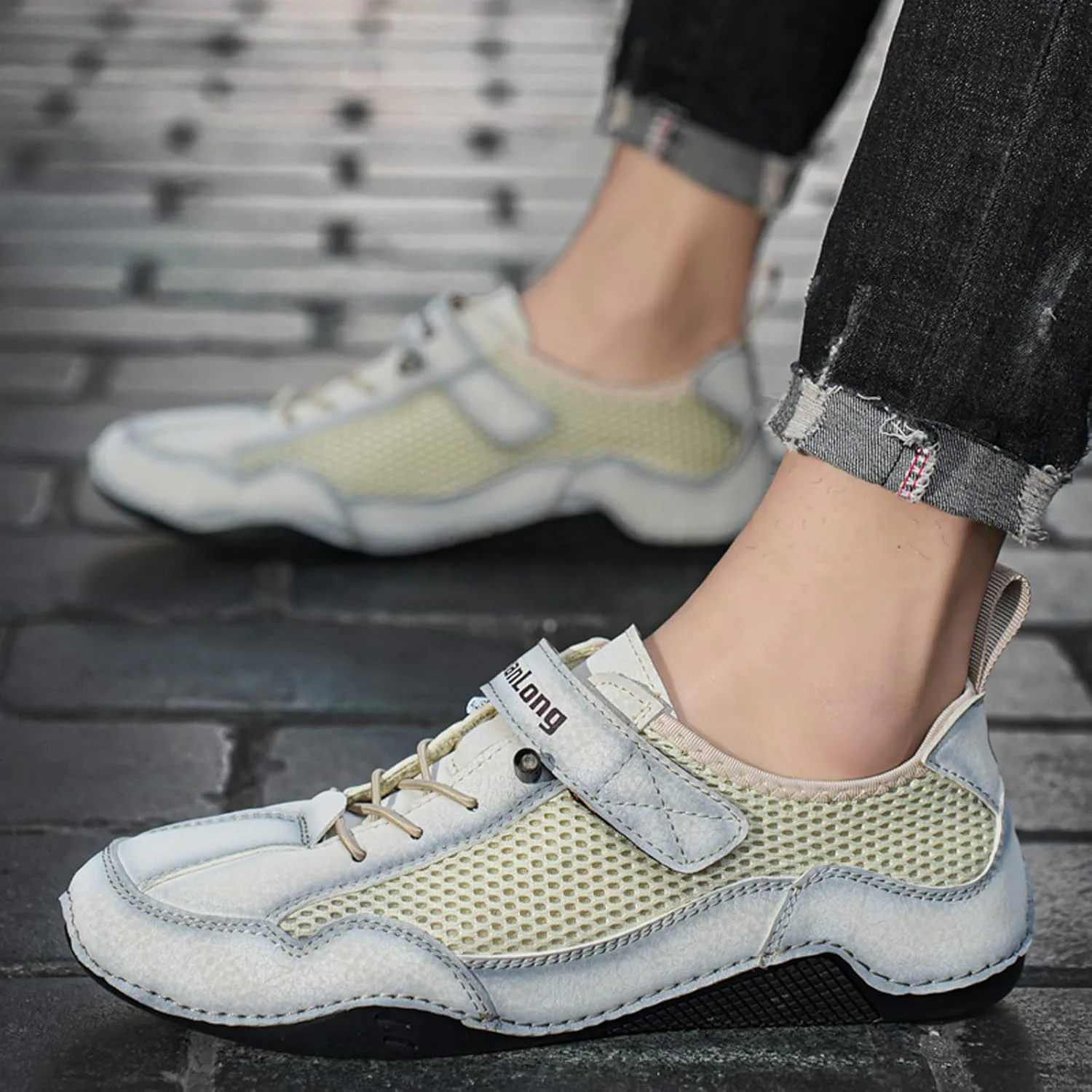 Мужские итальянские ручной работы дышащие кроссовки из сетки, кожаные с застежкой-липучкой, без шнурков, противоскользящие, быстро сохнущие аква-туфли для комфорта, повседневного ношения, легкого вождения и активного отдыха на улице AIVYFAJA, бе...
Мужские итальянские ручной работы дышащие кроссовки из сетки, кожаные с застежкой-липучкой, без шнурков, противоскользящие, быстро сохнущие аква-туфли для комфорта, повседневного ношения, легкого вождения и активного отдыха на улице AIVYFAJA, бе...