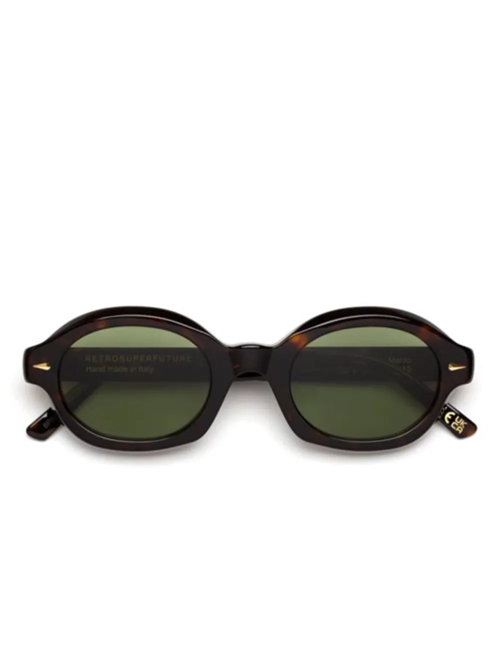 Солнцезащитные очки в круглой оправе Retrosuperfuture, коричневый 
Солнцезащитные очки в круглой оправе Retrosuperfuture, коричневый