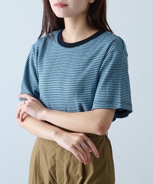 Футболка с коротким рукавом, ребристая отделка, бренд Miller
Футболка с коротким рукавом, ребристая отделка, бренд Miller