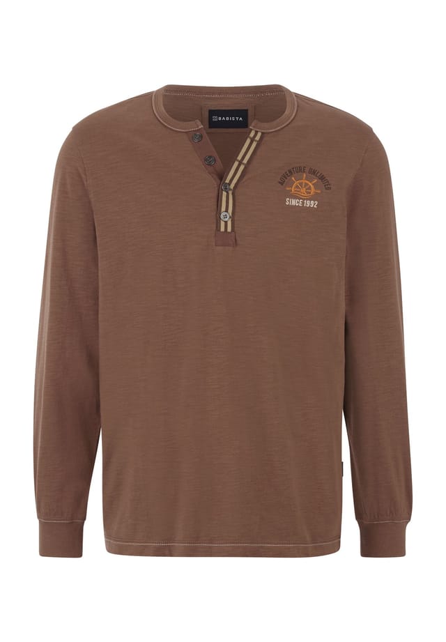 Рубашка с длинными рукавами danivecci Babista, коричневый
Рубашка с длинными рукавами danivecci Babista, коричневый