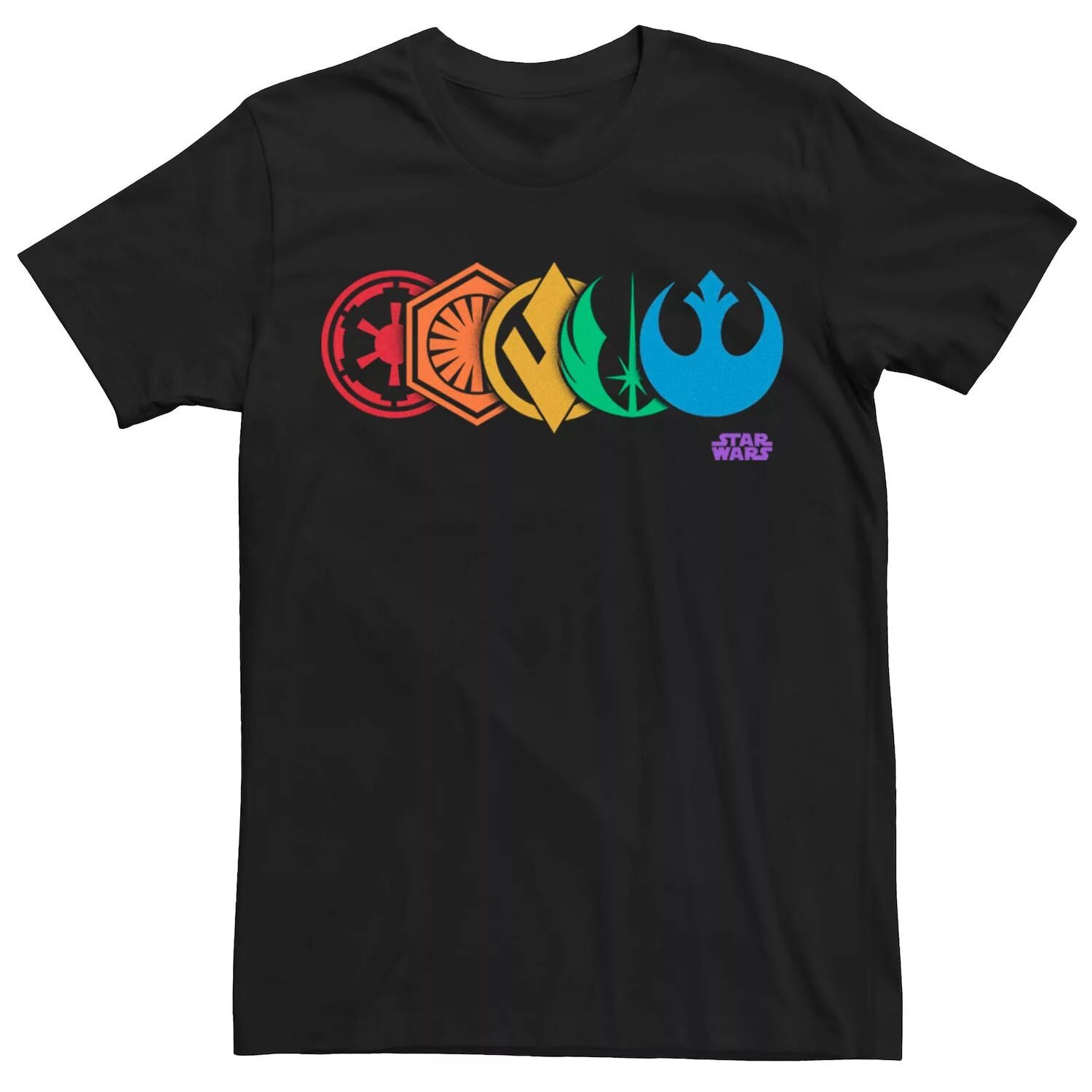 Футболка с радужным логотипом Star Wars Pride для взрослых Licensed Character
Футболка с радужным логотипом Star Wars Pride для взрослых Licensed Character