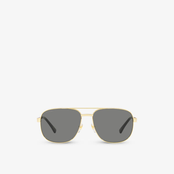 GC001969 GG1223S солнцезащитные очки в металлической оправе пилота Gucci, желтый
GC001969 GG1223S солнцезащитные очки в металлической оправе пилота Gucci, желтый