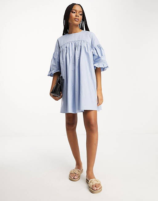 Синее хлопковое свободное платье мини с пышными рукавами и защипами ASOS DESIGN, Синий, Синее хлопковое свободное платье мини с пышными рукавами и защипами ASOS DESIGN
Синее хлопковое свободное платье мини с пышными рукавами и защипами ASOS DESIGN, Синий, Синее хлопковое свободное платье мини с пышными рукавами и защипами ASOS DESIGN