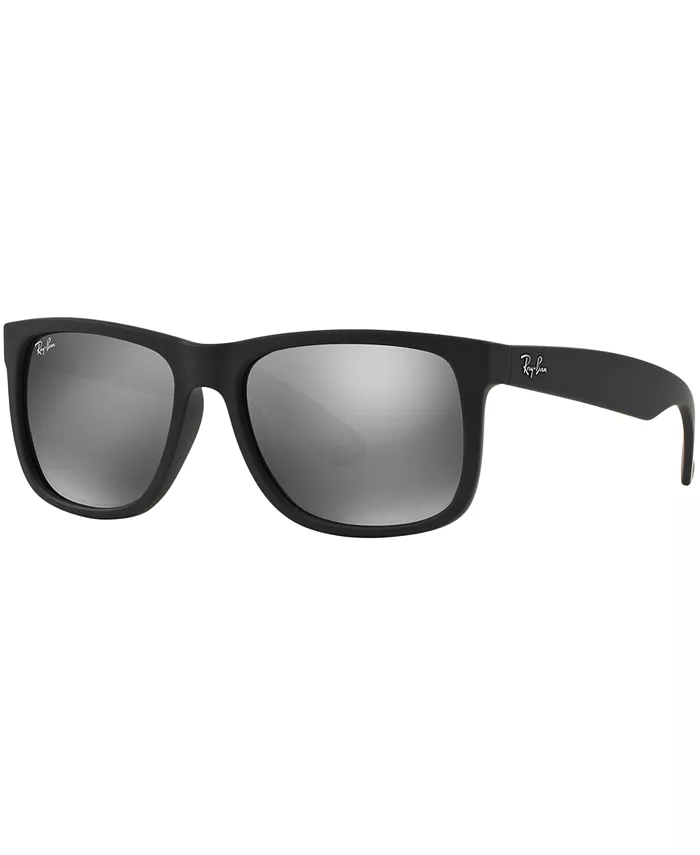 Унисекс солнцезащитные очки, RB4165 Justin Mirror Ray-Ban, черный 
Унисекс солнцезащитные очки, RB4165 Justin Mirror Ray-Ban, черный