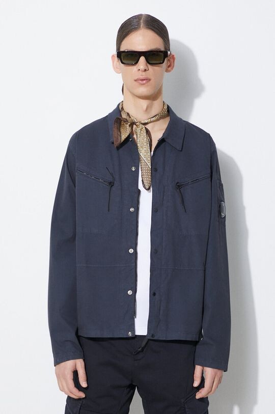 Хлопковая куртка на пуговицах C.P. Company, темно-синий
Хлопковая куртка на пуговицах C.P. Company, темно-синий