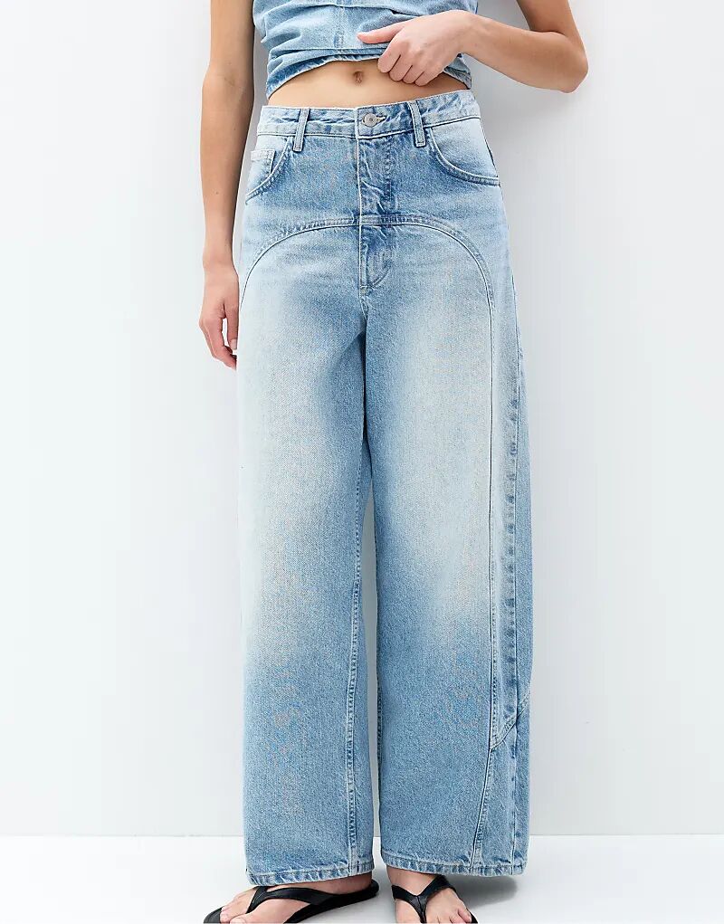 Джинсы Pull&Bear супер-мешковатые, средне-синего цвета
Джинсы Pull&Bear супер-мешковатые, средне-синего цвета