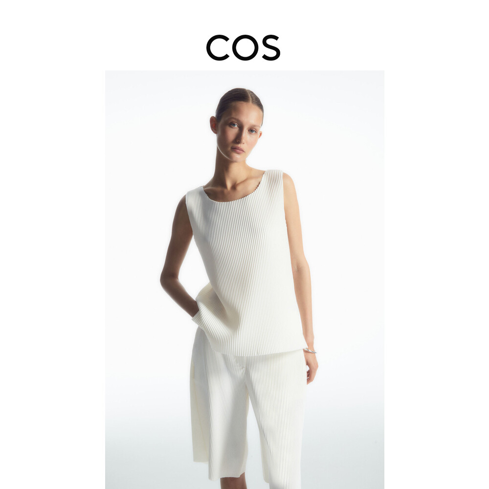 Женский вязаный жилет Cos с круглым вырезом в рубчик, слоновая кость
Женский вязаный жилет Cos с круглым вырезом в рубчик, слоновая кость