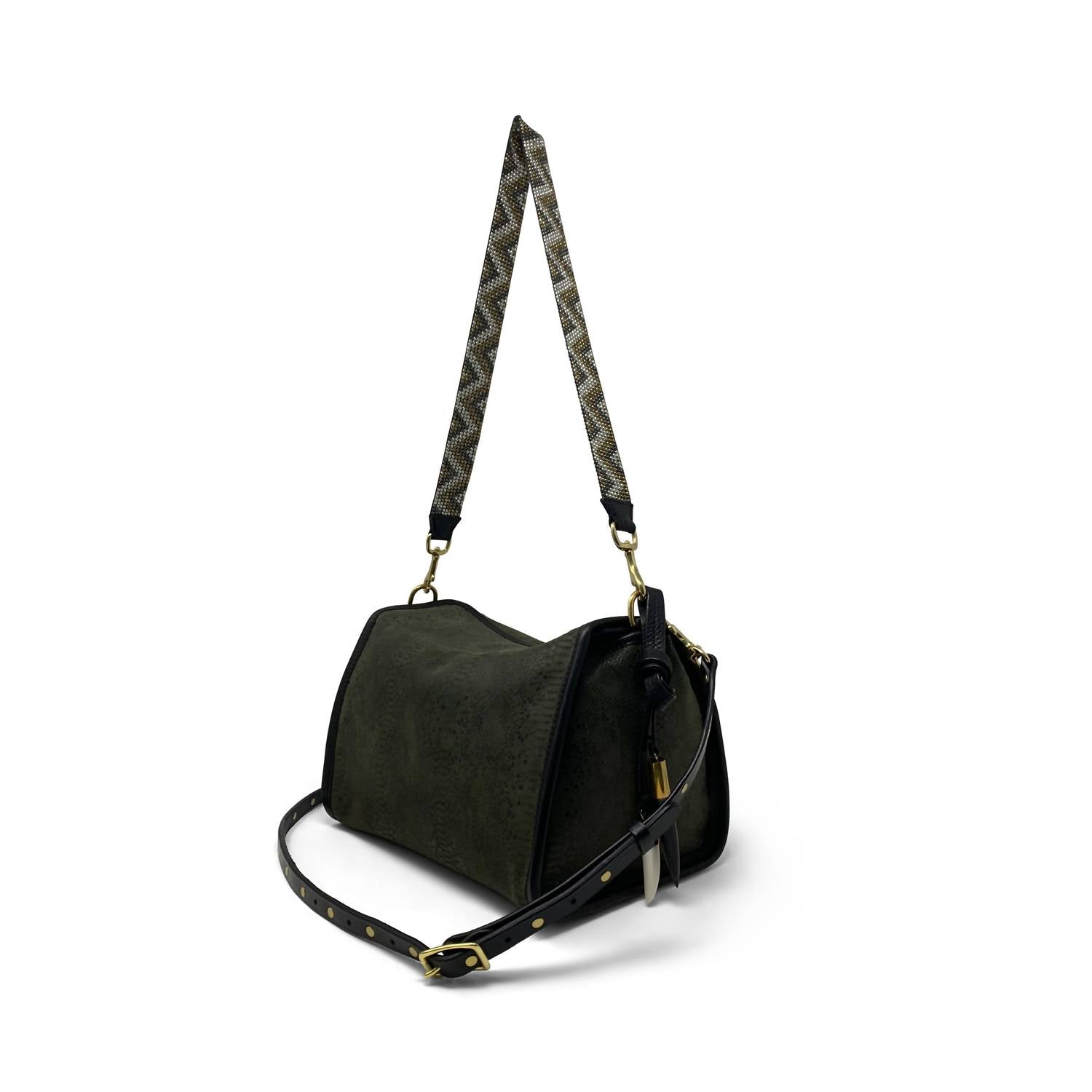 KEMPTON & Co. Сумка Python Ella Bag в оливково-черном цвете
KEMPTON & Co. Сумка Python Ella Bag в оливково-черном цвете