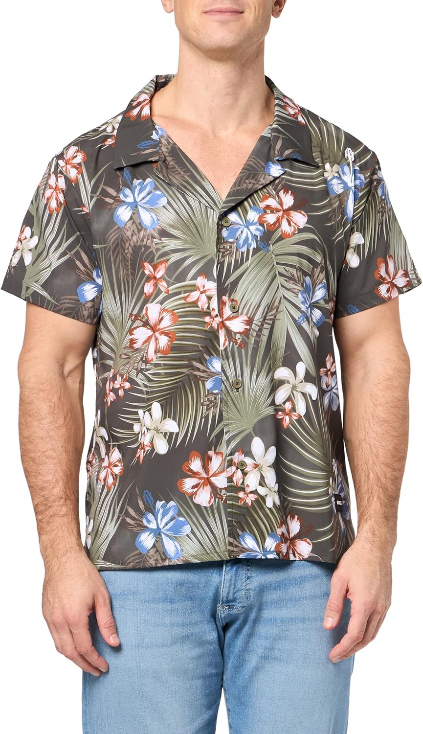 BOSS Мужская пляжная рубашка, Tropical Khaki
BOSS Мужская пляжная рубашка, Tropical Khaki