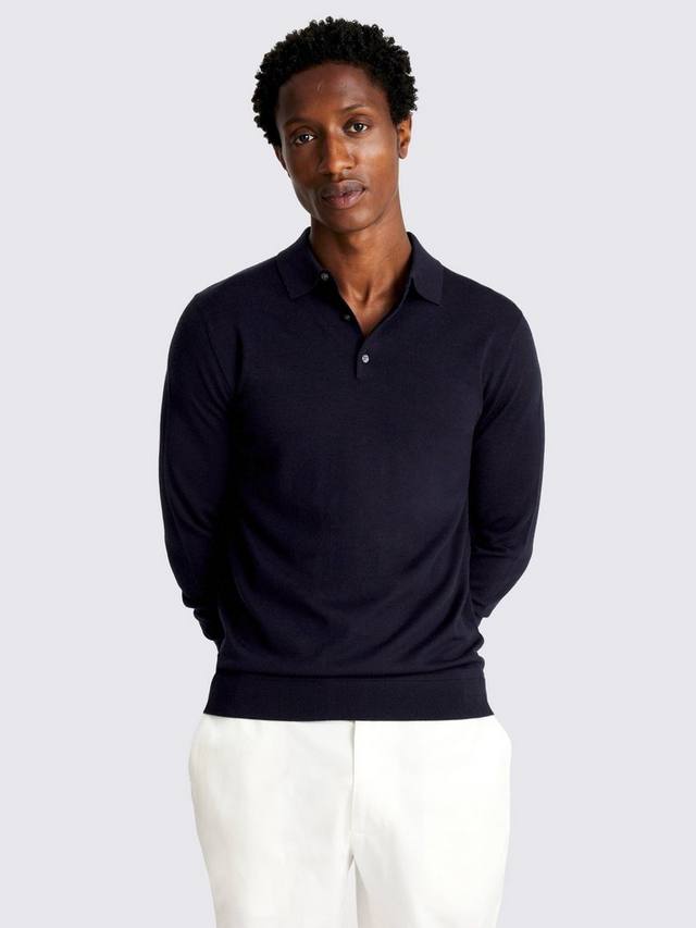 Поло с длинными рукавами Regular Fit из смесовой мериносовой шерсти Moss, Maritime Blue
Поло с длинными рукавами Regular Fit из смесовой мериносовой шерсти Moss, Maritime Blue