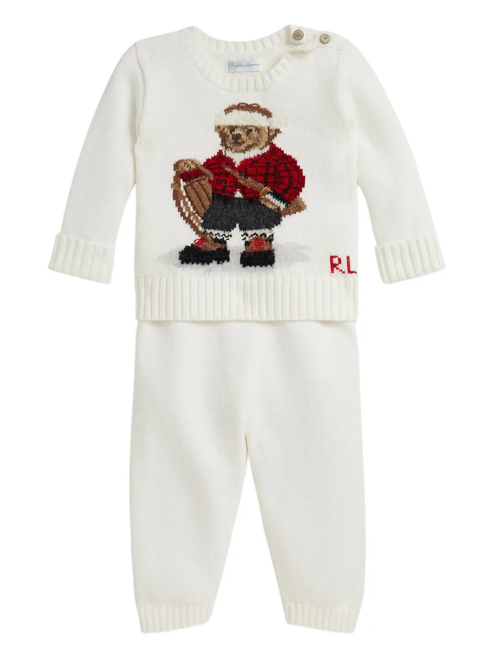 Комплект из топа и брюк с вышивкой Polo Ralph Lauren Kids, белый
Комплект из топа и брюк с вышивкой Polo Ralph Lauren Kids, белый
