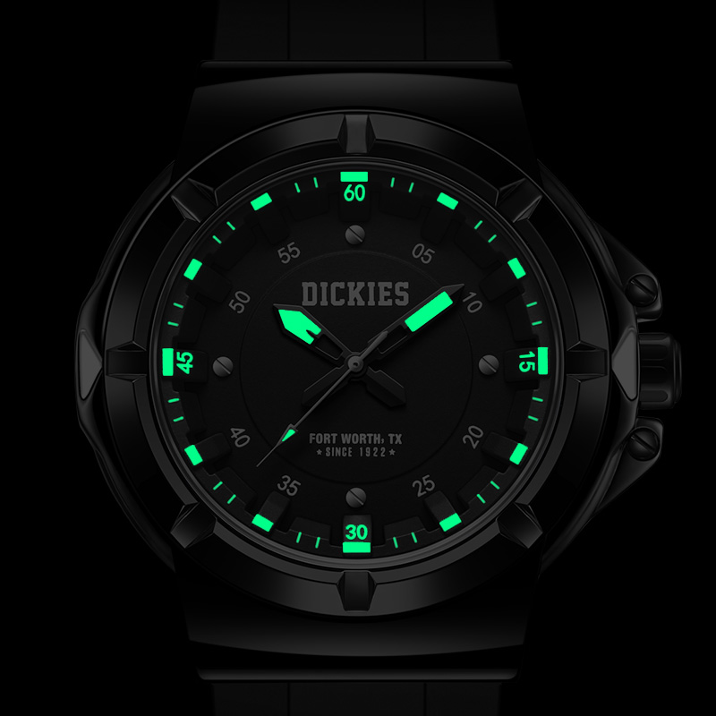 Часы серии Vitality с кварцевым механизмом, силиконовым ремешком и черным циферблатом Unisex Dickies
Часы серии Vitality с кварцевым механизмом, силиконовым ремешком и черным циферблатом Unisex Dickies
