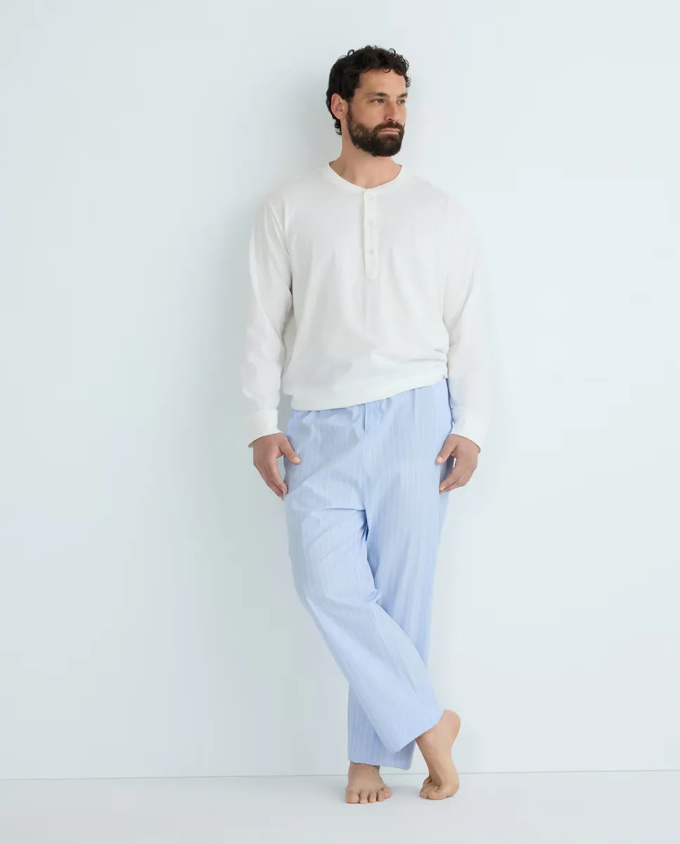 Мужские полосатые пижамные длинные брюки Emidio Tucci, светло-голубой
Мужские полосатые пижамные длинные брюки Emidio Tucci, светло-голубой