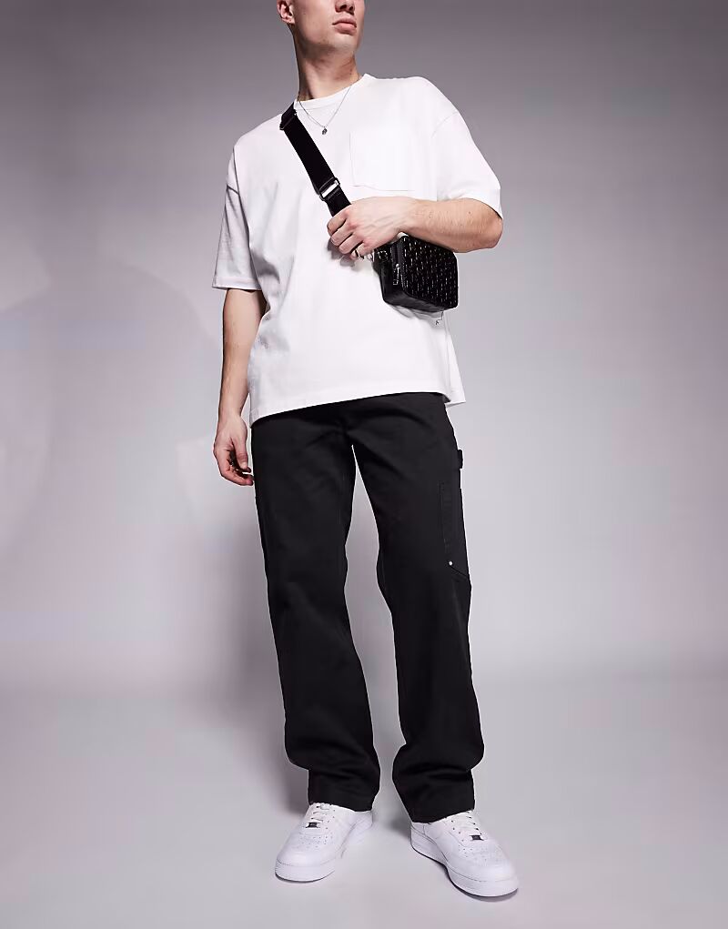 Брюки Couture Club из твила с двойными заплатками черного цвета с потертостями The Couture Club
Брюки Couture Club из твила с двойными заплатками черного цвета с потертостями The Couture Club