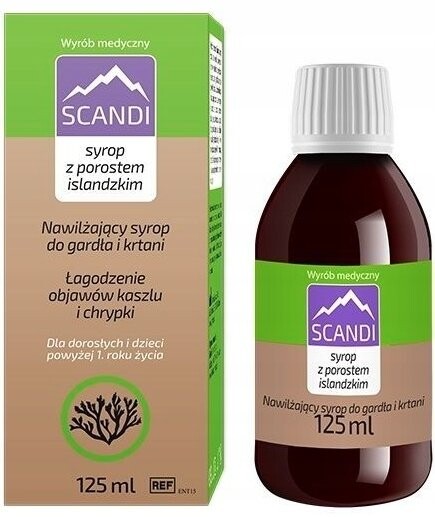 Scandi, Сироп от кашля с исландским лишайником, 125 мл Silesian Pharma
Scandi, Сироп от кашля с исландским лишайником, 125 мл Silesian Pharma
