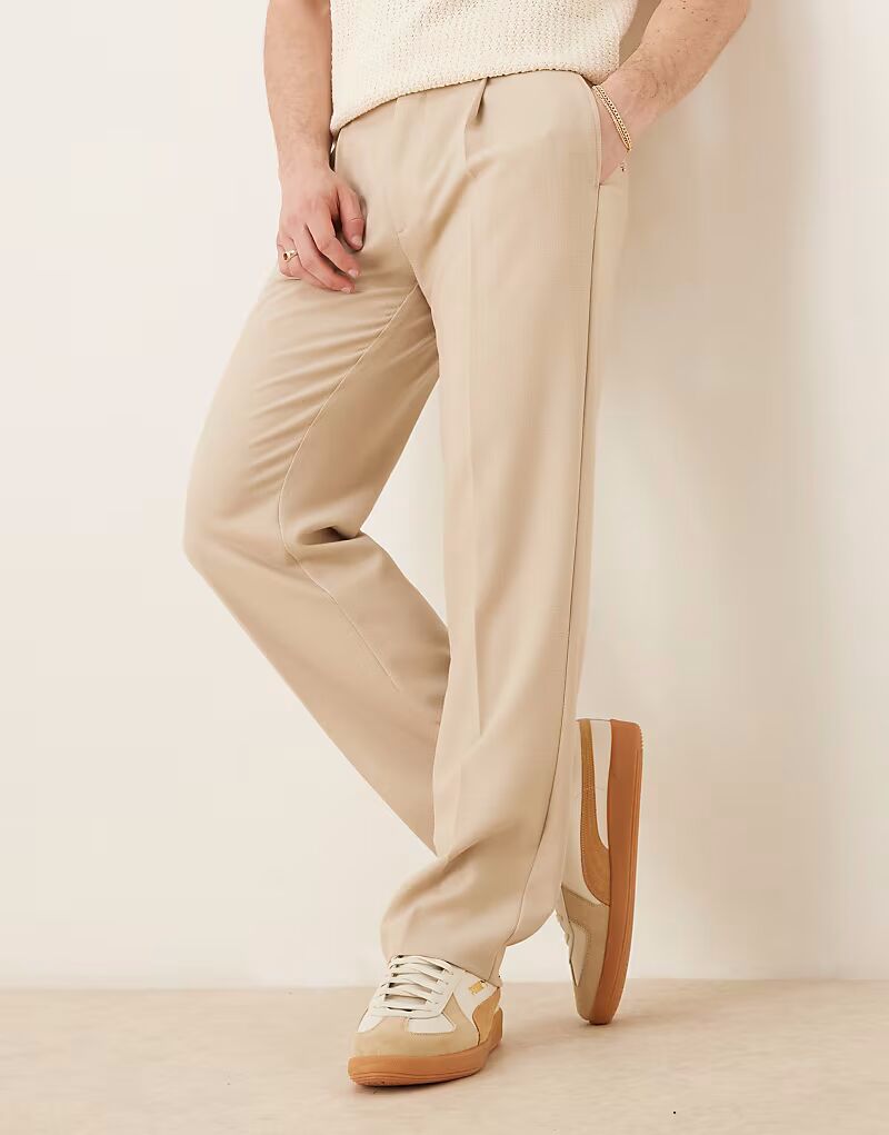 Элегантные брюки прямого кроя ASOS DESIGN со складками спереди с микротекстурой камня
Элегантные брюки прямого кроя ASOS DESIGN со складками спереди с микротекстурой камня