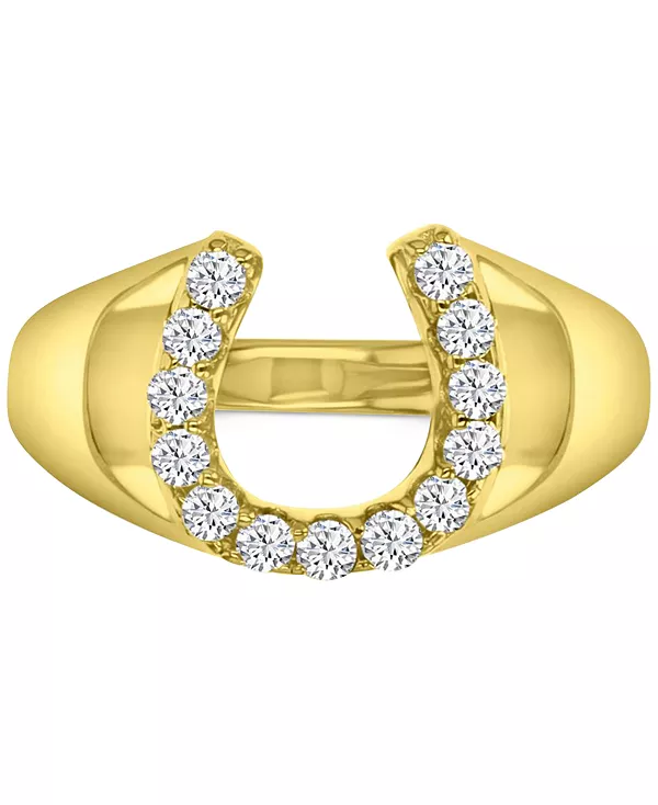 Кольцо с подковой на удачу, полированное кубическим цирконием Macy'S, gold
Кольцо с подковой на удачу, полированное кубическим цирконием Macy'S, gold