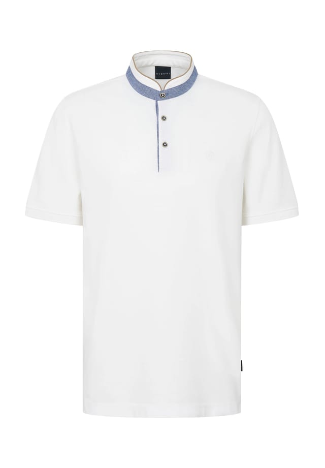 Футболка из хлопка с воротником-стойкой Bugatti, белый
Футболка из хлопка с воротником-стойкой Bugatti, белый