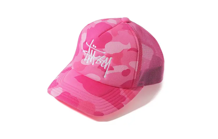 Bape X Stussy Trucker Cap A BATHING APE, розовый
Bape X Stussy Trucker Cap A BATHING APE, розовый