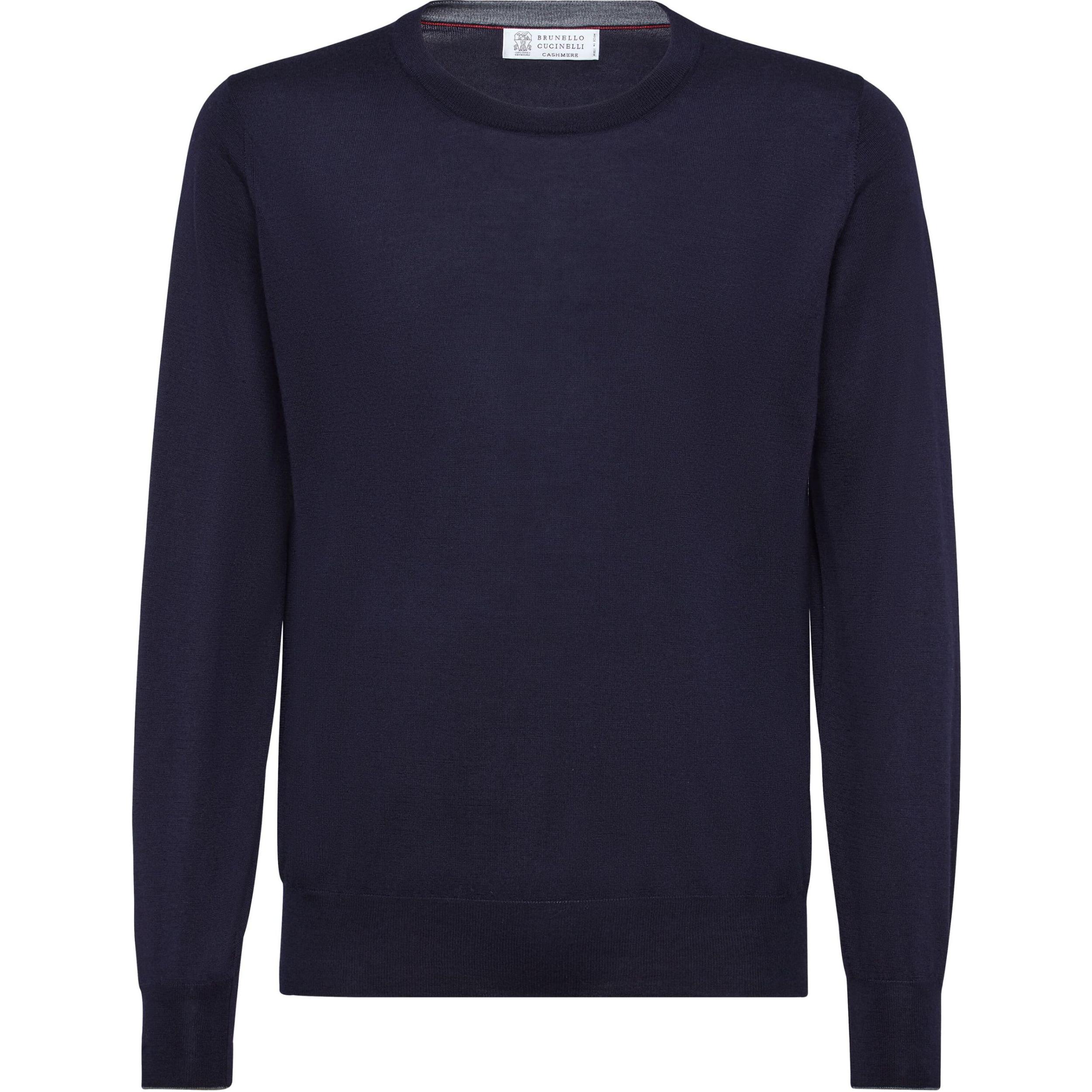 Свитер вязаный с круглым вырезом Brunello Cucinelli, синий
Свитер вязаный с круглым вырезом Brunello Cucinelli, синий