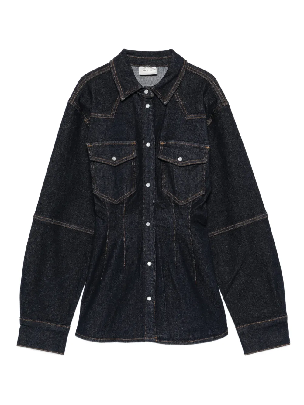 Рубашка Gzmae с карманом на пуговице Gestuz, синий
Рубашка Gzmae с карманом на пуговице Gestuz, синий