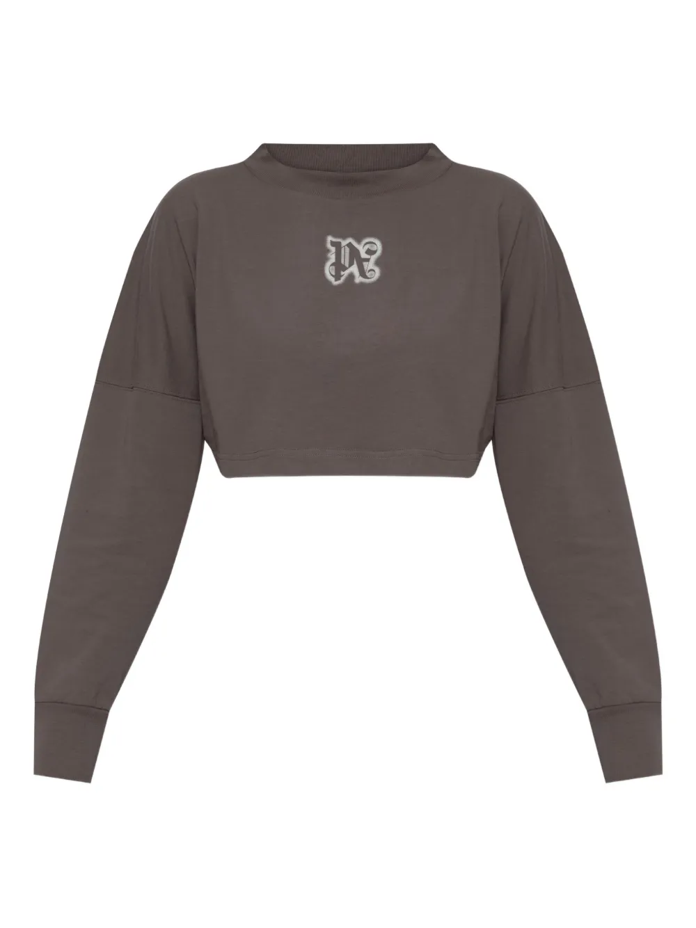 Укороченный свитшот с логотипом Palm Angels, серый
Укороченный свитшот с логотипом Palm Angels, серый