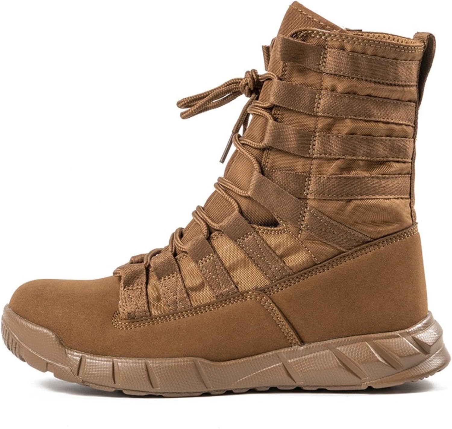 Мужские высокие кожаные тактические ботинки QKLMWES с шнуровкой и боковой молнией, легкая нескользящая резиновая подошва, пустынные боевые ботинки для походов, путешествий, армии, джунглей и охоты, коричневый
Мужские высокие кожаные тактические ботинки QKLMWES с шнуровкой и боковой молнией, легкая нескользящая резиновая подошва, пустынные боевые ботинки для походов, путешествий, армии, джунглей и охоты, коричневый