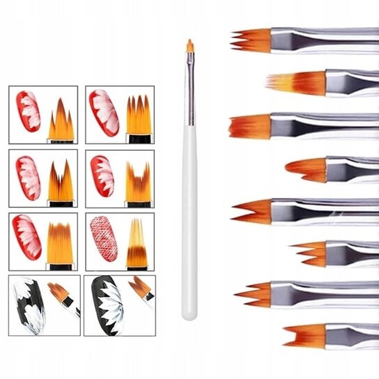 Кисти для декора и укладки ногтей Набор 8 шт., Tojato
Кисти для декора и укладки ногтей Набор 8 шт., Tojato