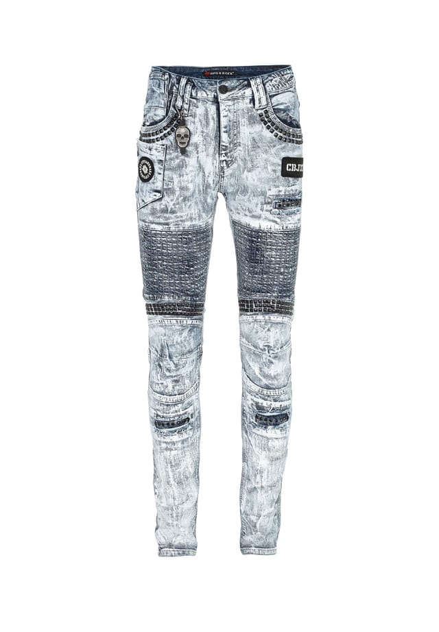 Джинсы прямого кроя с экстравагантной потертостью Cipo & Baxx, серый
Джинсы прямого кроя с экстравагантной потертостью Cipo & Baxx, серый