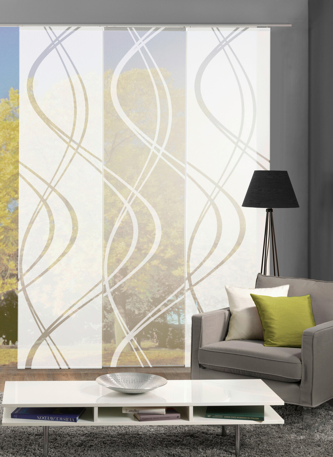 Панельная штора tiberio, белый 
Панельная штора tiberio, белый