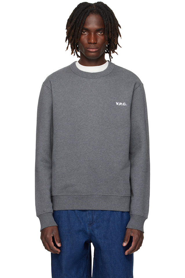 Объемный укороченный свитшот 'vpc' A.P.C., серый
Объемный укороченный свитшот 'vpc' A.P.C., серый