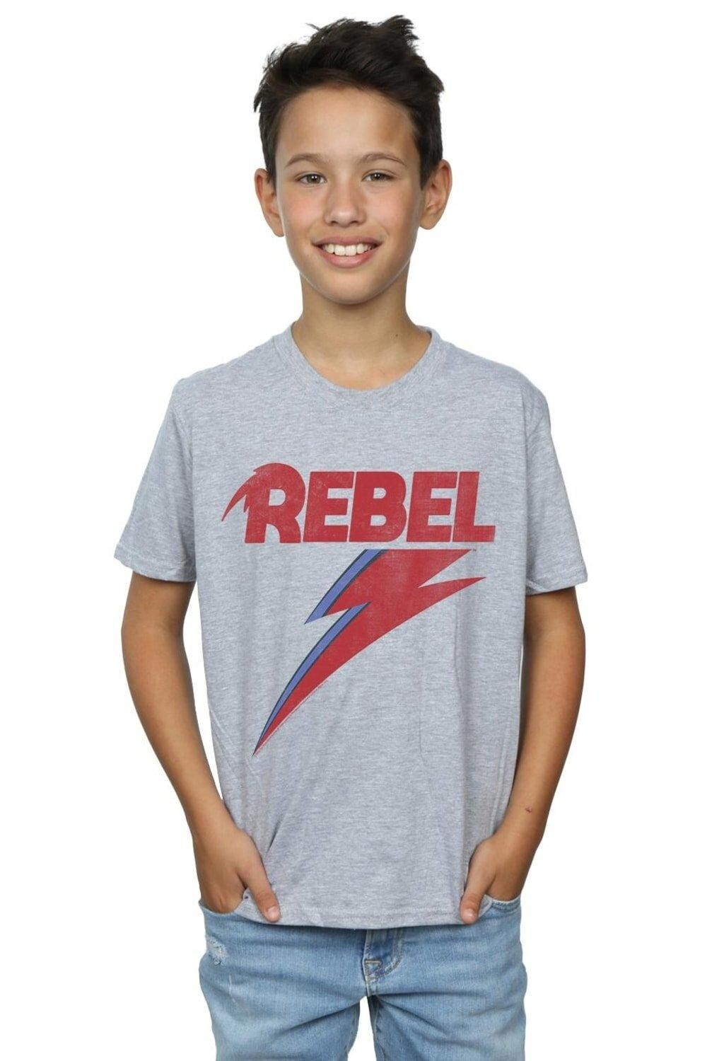 Потертая футболка Rebel David Bowie, серый
Потертая футболка Rebel David Bowie, серый