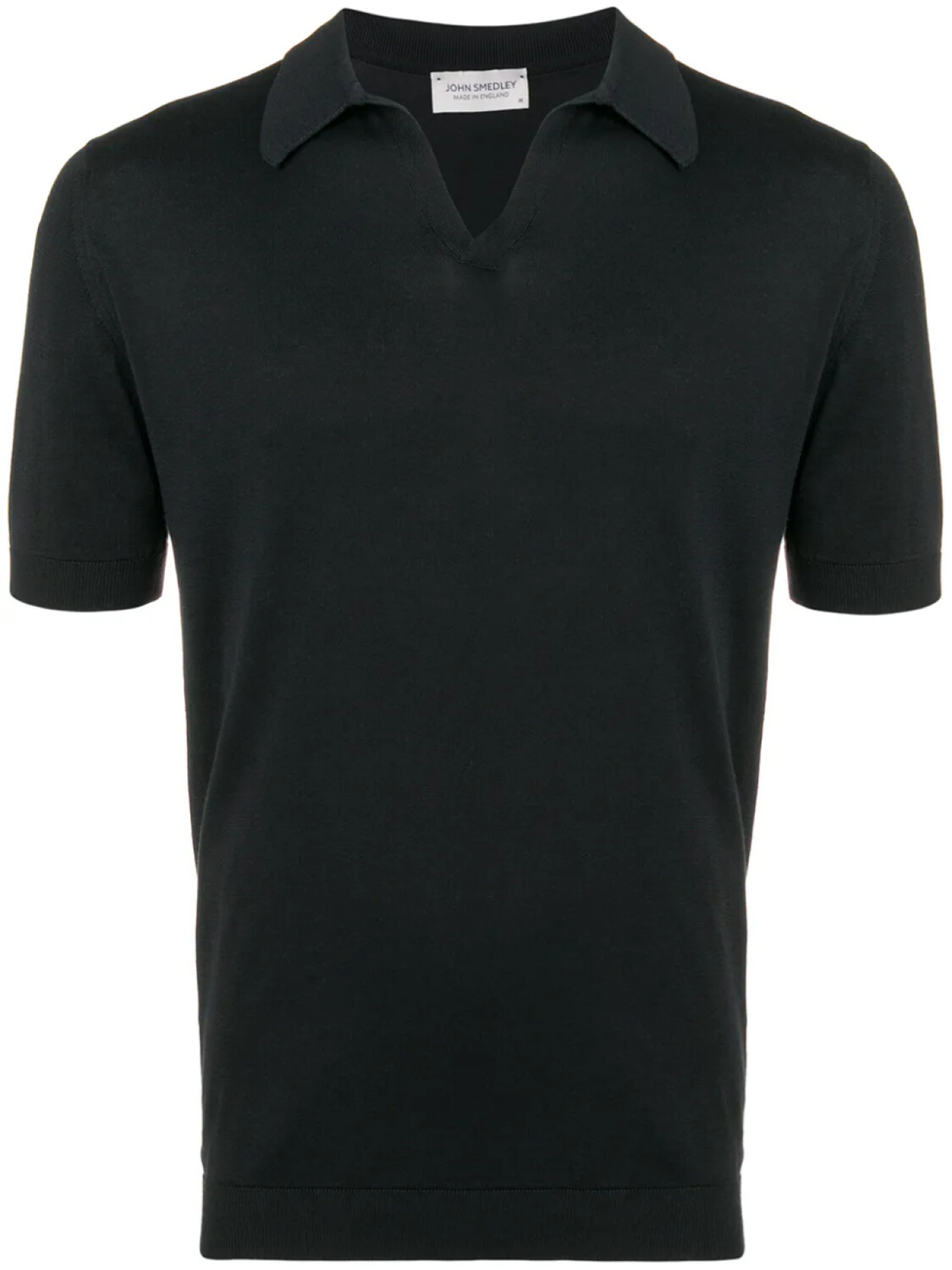 John Smedley рубашка-поло с открытым воротником, черный
John Smedley рубашка-поло с открытым воротником, черный